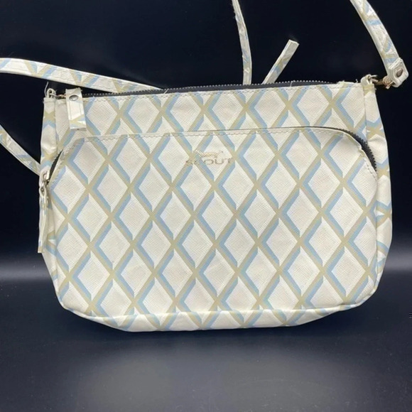 Scout Blue Yellow Crossbody Purse - Picture 1 of 5